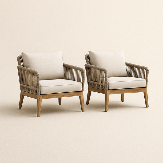 Hand-Woven Outdoor Chair Set
