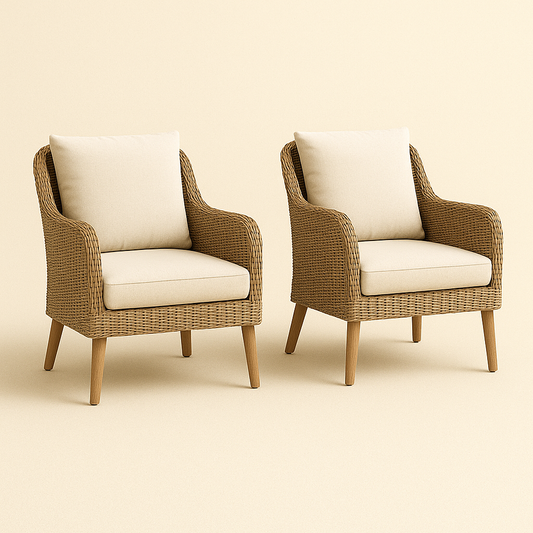 Hand-Woven Outdoor Chair Set